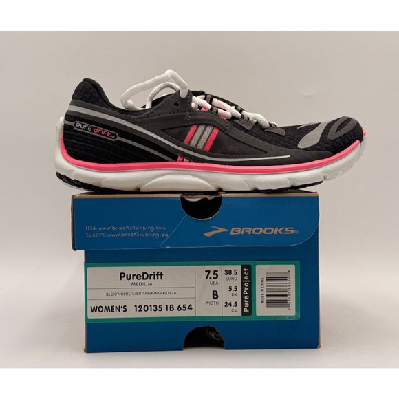 Brooks PUREDRIFT Women's NEW Running Sneaker Black/Gray/Pink US Size 7.5 - Picture 11 of 11